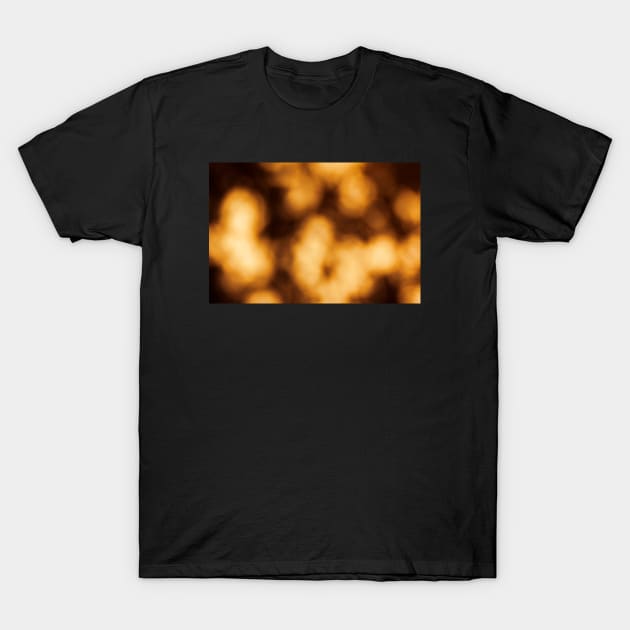 Golden Sunshine Bokeh Spheres T-Shirt by textural